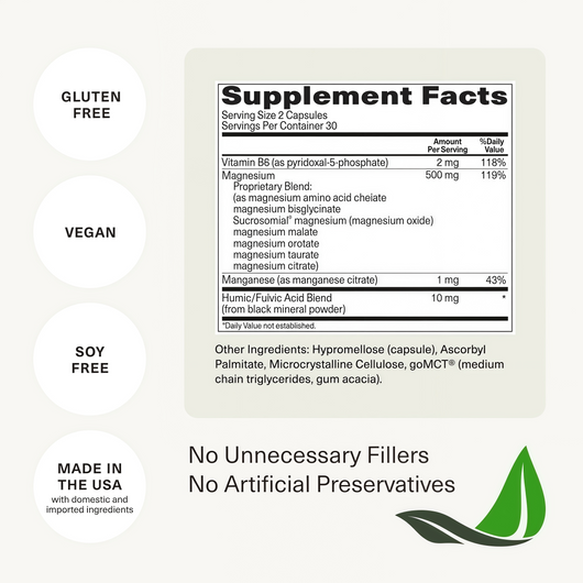 BIOptimizers Magnesium Breakthrough 500mg, 7 Forms of Magnesium 90 Capsules Glycinate, Malate, Citrate & More for Restful Sleep, Stress Resilience & Muscle Recovery